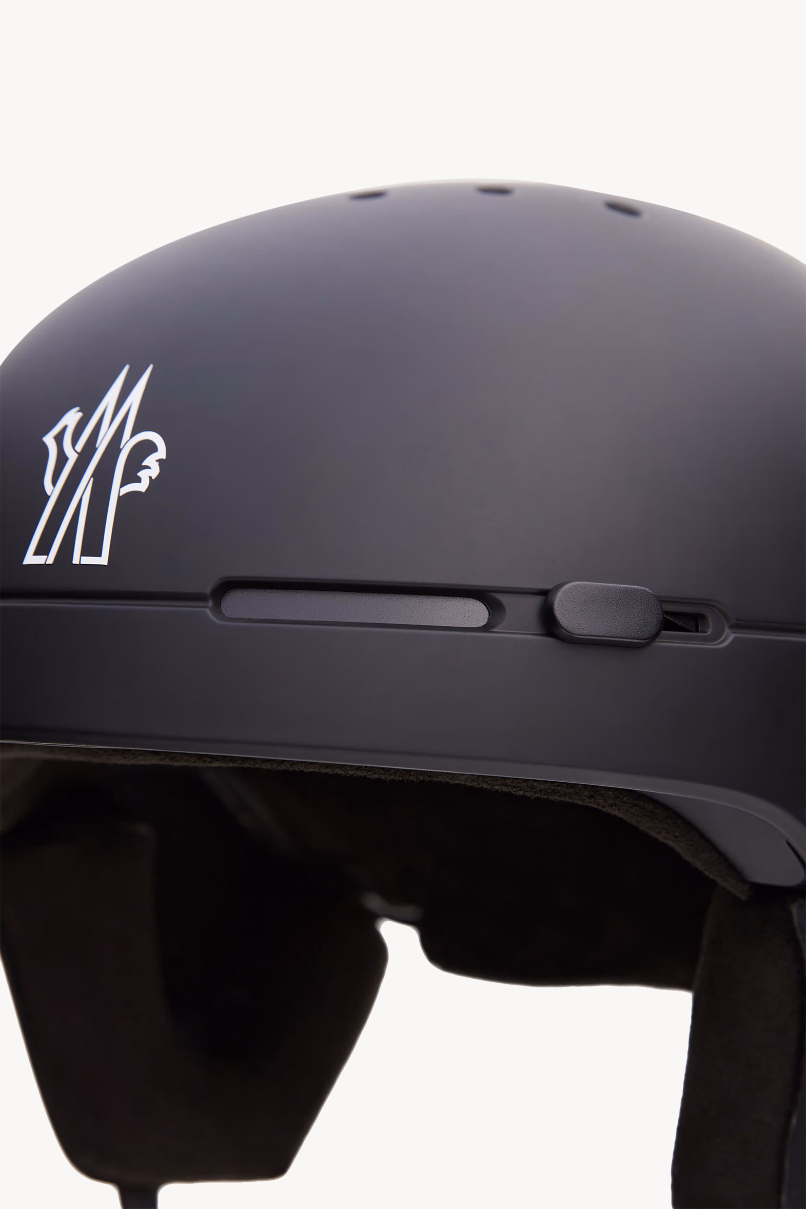 Logo Ski Helmet Black Moncler 7